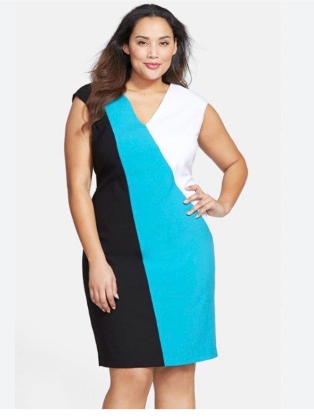 NWT Calvin Klein V-Neck Sheath Dress - size 10
